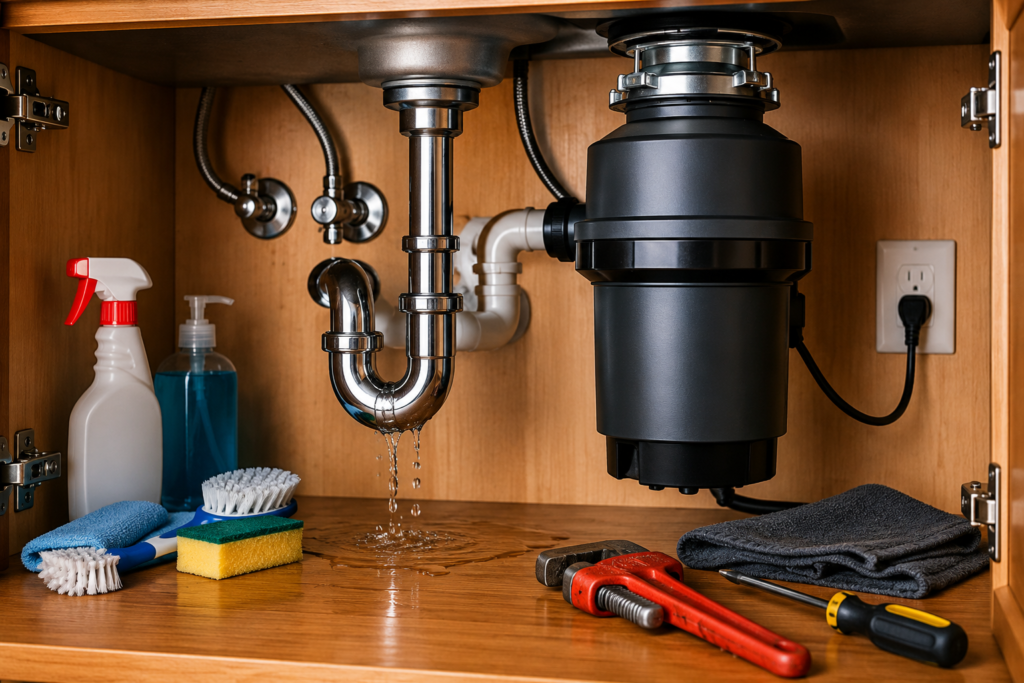 garbage disposal installation